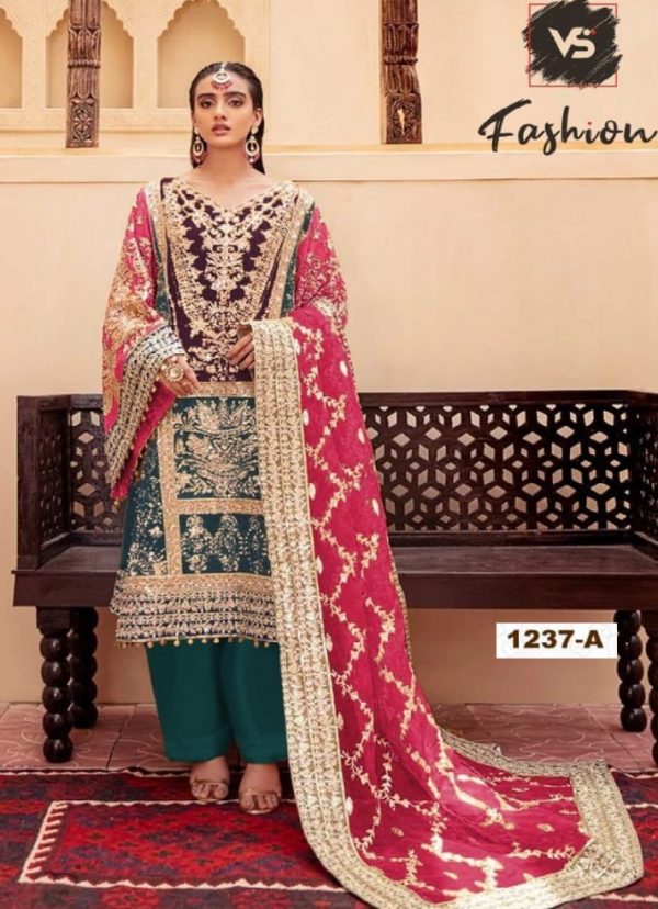 VS FASHION 1237 A PAKISTANI SUITS MANUFACTURER