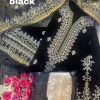 VS FASHION BLACK VELVET PAKISTANI SUITS IN INDIA