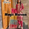 VS FASHION MAROON PAKISTANI SUITS MANUFACTURER