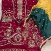 VS FASHION MAROON PAKISTANI SUITS MANUFACTURER