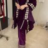 WINE VELVET SALWAR KAMEEZ WHOLESALER