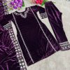 WINE VELVET SALWAR KAMEEZ WHOLESALER