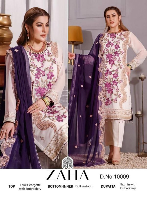 ZAHA 10009 PAKISTANI SUITS MANUFACTURER IN INDIA