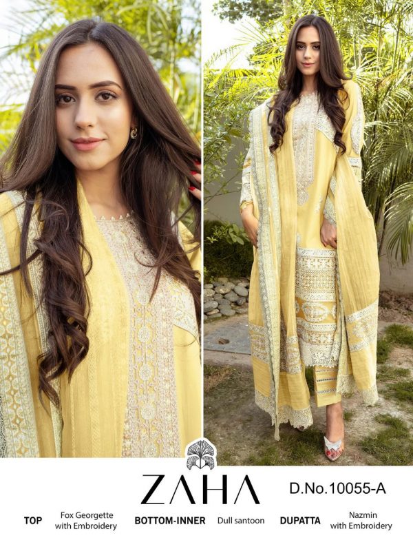 ZAHA 10055 A MALIKA VOL 2 PAKISTANI SUITS IN INDIA