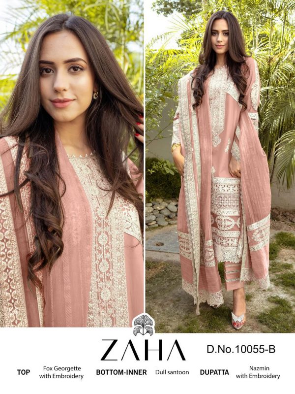 ZAHA 10055 B MALIKA VOL 2 PAKISTANI SUITS IN INDIA