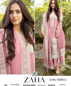 ZAHA 10055 C MALIKA VOL 2 PAKISTANI SUITS IN INDIA