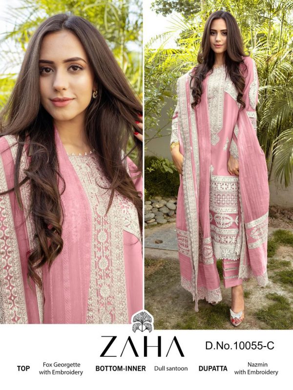 ZAHA 10055 C MALIKA VOL 2 PAKISTANI SUITS IN INDIA