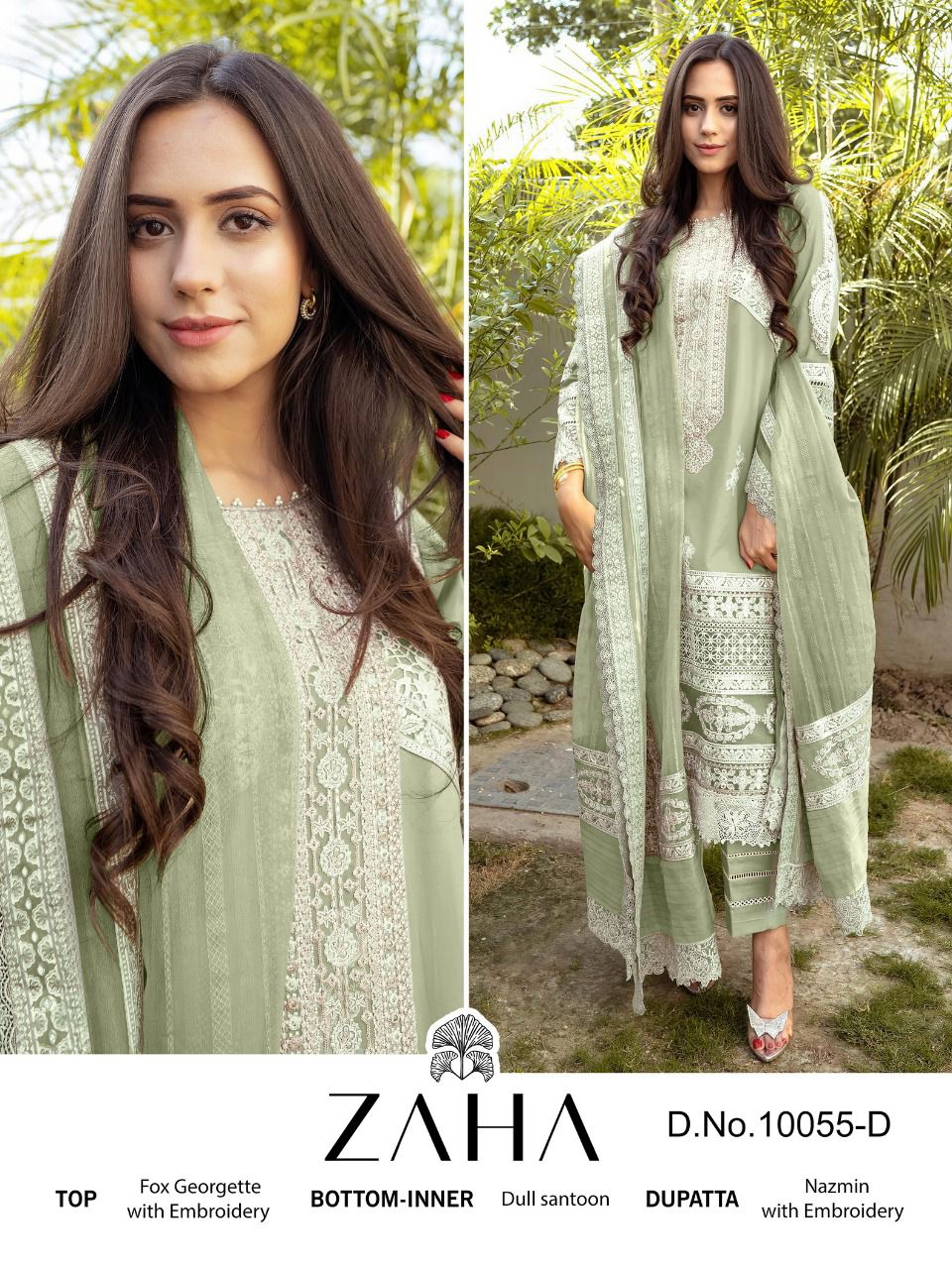 ZAHA 10055 D MALIKA VOL 2 PAKISTANI SUITS IN INDIA