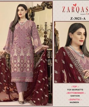 ZARQASH Z 3021 A PAKSTANI SUITS MANUFACTURER