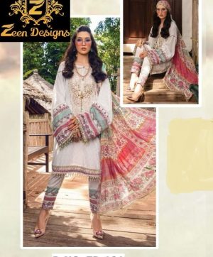 ZEEN DESIGNS ZD 101 M PRINT VOL 1 PAKISTANI SUITS