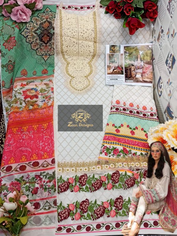 ZEEN DESIGNS ZD 101 M PRINT VOL 1 PAKISTANI SUITS