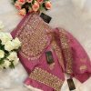 ZIAAZ DESIGNS NOOR RED COLOUR PINK VOL 3 PAKISTANI SUITS