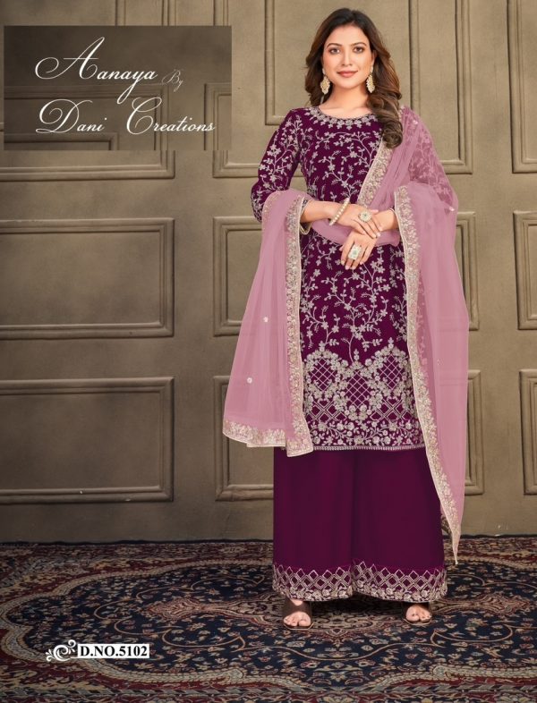 AANAYA 5102 VOL 151 PAKISTANI SUITS BY DANI CREATIONS