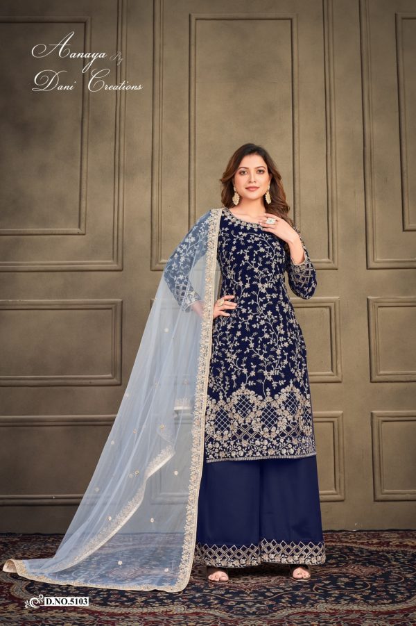 AANAYA 5103 VOL 151 PAKISTANI SUITS BY DANI CREATIONS