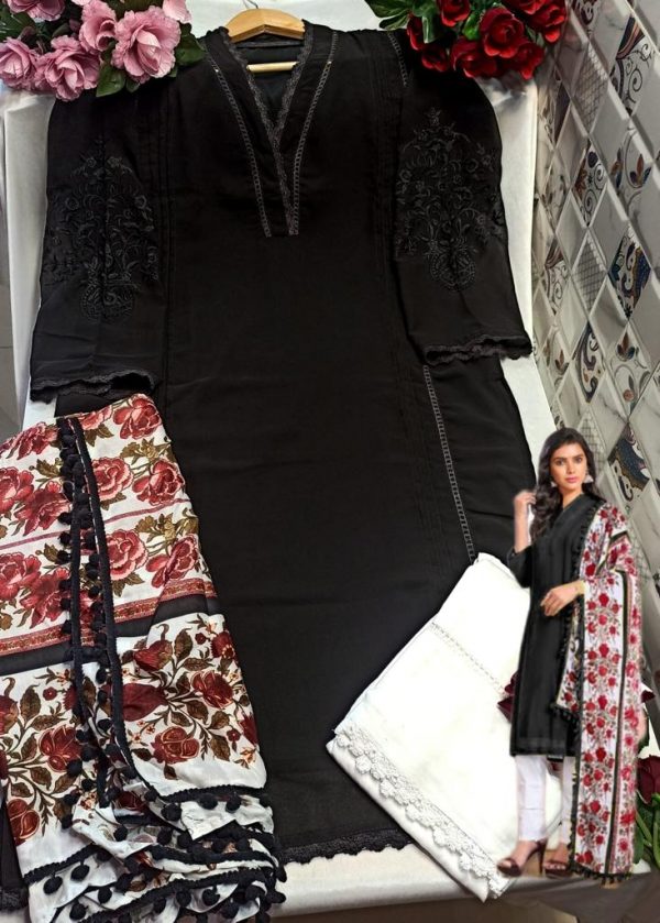 ASIM JOFA BLACK READYMADE PREET TUNIC WHOLESALE