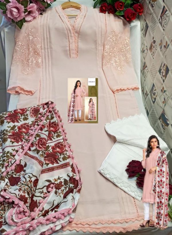 ASIM JOFA PEACH READYMADE PREET TUNIC WHOLESALE