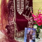 DEEPSY SUITS 1845 PAKISTANI VELVET SUITS IN INDIA