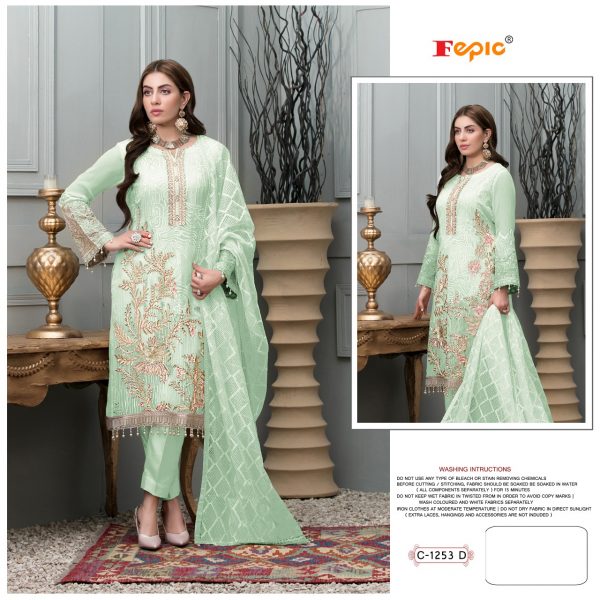 FEPIC C 1253 D ROSEMEEN PAKISTANI SUITS MANUFACTURER