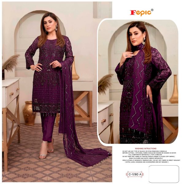 FEPIC C 1280 A ROSEMEEN PAKISTANI SUITS IN INDIA