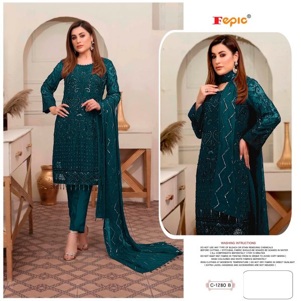 FEPIC C 1280 B ROSEMEEN PAKISTANI SUITS IN INDIA