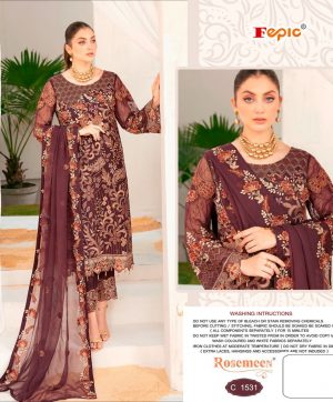 FEPIC C 1531 ROSEMEEN PAKISTANI SUITS IN INDIA