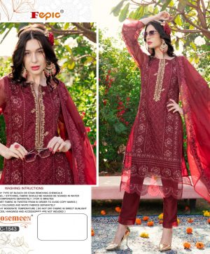 FEPIC C 1543 ROSEMEEN PAKISTANI SUITS IN INDIA