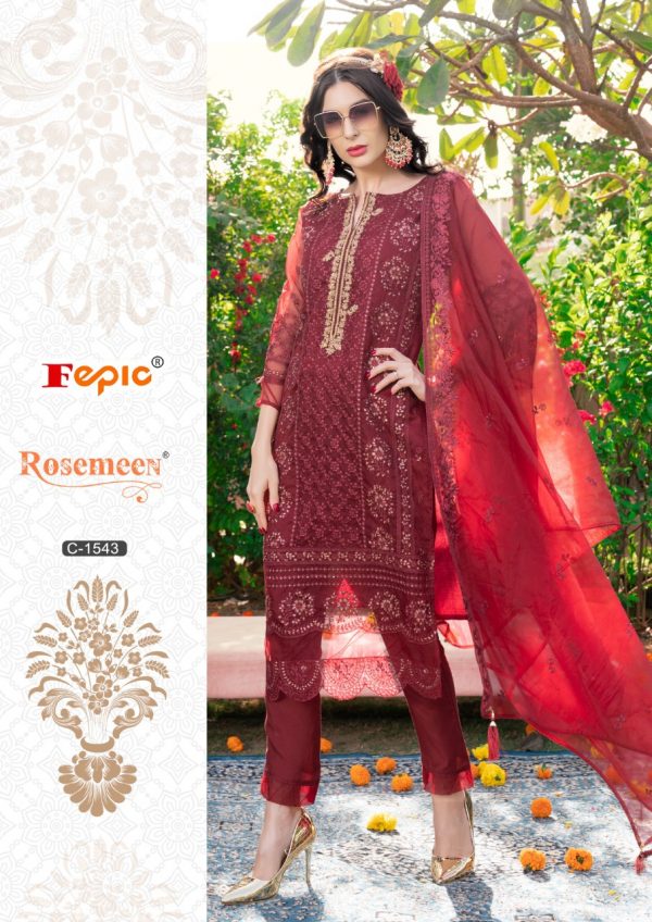 FEPIC C 1543 ROSEMEEN PAKISTANI SUITS IN INDIA