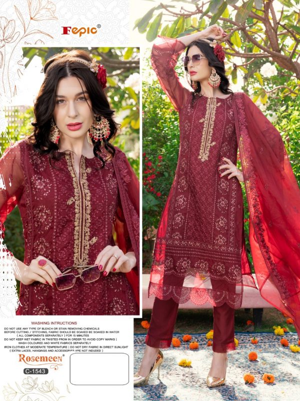 FEPIC C 1543 ROSEMEEN PAKISTANI SUITS IN INDIA