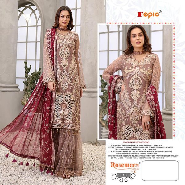 FEPIC C 1552 ROSEMEEN PAKISTANI SUITS IN INDIA