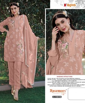 FEPIC D 1561 B ROSEMEEN PAKISTANI SUITS IN INDIA