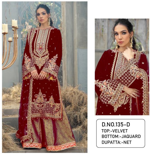 KALEESHA FAB 135 D PAKISTANI SUITS MANUFACTURER