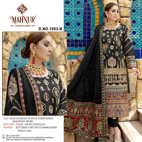 MAHNUR FASHION 1003 B PAKISTANI SUITS IN INDIA