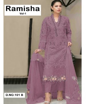 MEHBOOB TEX 101 B RAMISHA VOL 1 PAKISTANI SUITS