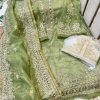 MEHBOOB TEX LIGHT GREEN PAKISTANI SUITS IN INIDA