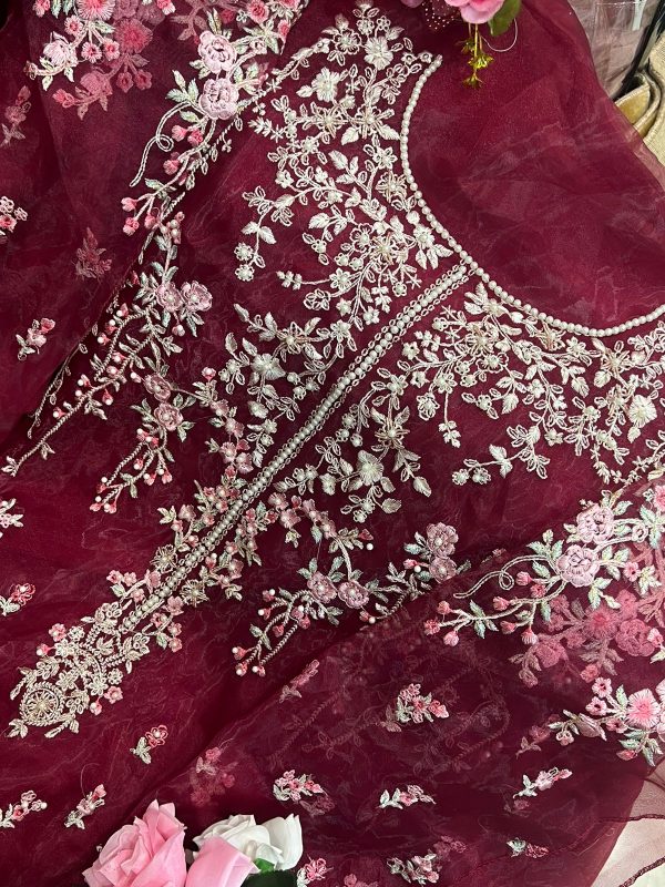 MEHBOOB TEX SADABHAR RED PAKISTANI SUITS