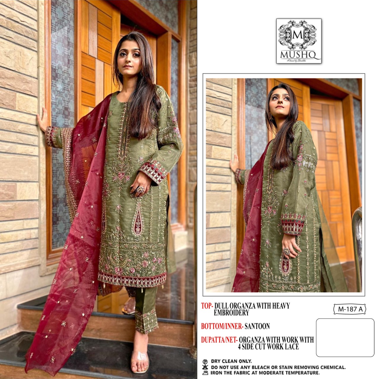 MUSHQ M 187 A PAKISTANI SUITS BY SHRADDHA DESIGNER