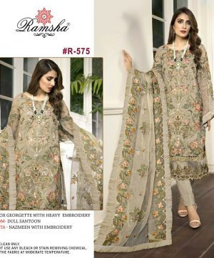 RAMSHA FASHION R 575 PAKISTANI SUITS IN INDIA