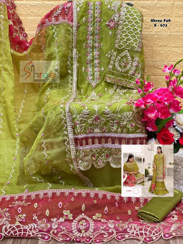 SHREE FABS K 1672 PAKISTANI SUITS WHOLESALE