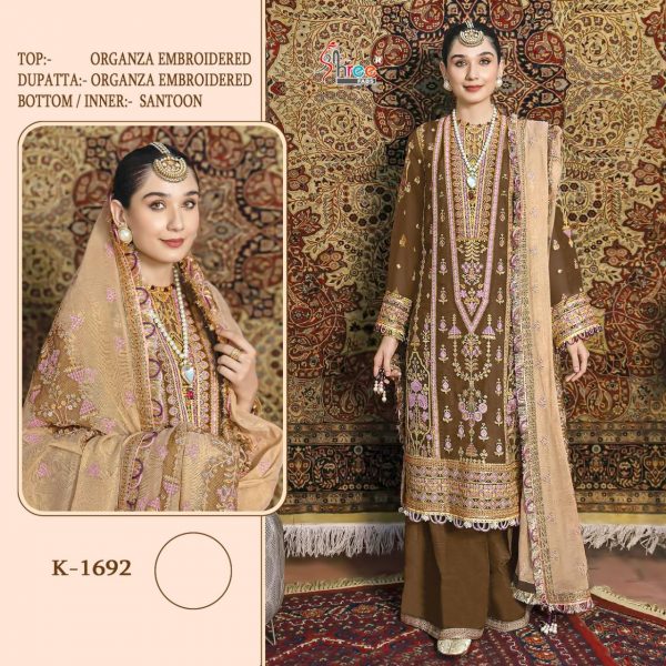 SHREE FABS K 1692 PAKISTANI SUITS MANUFACTURER