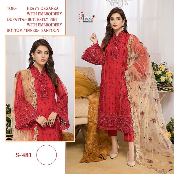 SHREE FABS S 481 PAKISTANI SUITS IN INDIA