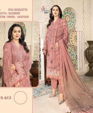 SHREE FABS S 612 PAKISTANI SUITS MANUFACTURER