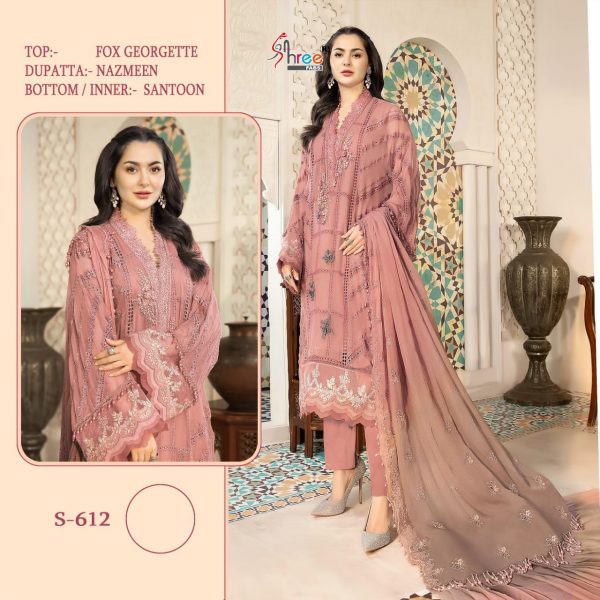 SHREE FABS S 612 PAKISTANI SUITS MANUFACTURER