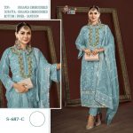 SHREE FABS S 687 C PAKISTANI SUITS MANUFACTURER