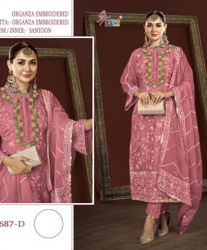 SHREE FABS S 687 D PAKISTANI SUITS MANUFACTURER