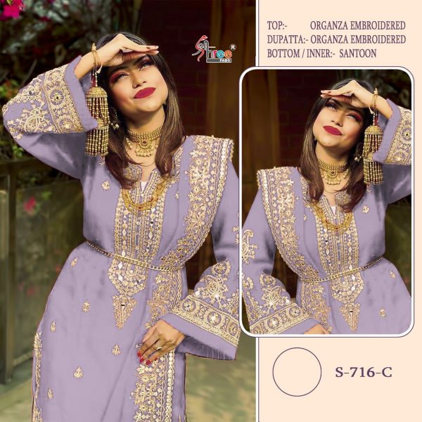 SHREE FABS S 716 C PAKISTANI SUITS IN INDIA