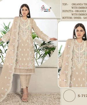 SHREE FABS S 717 B PAKISTANI SUITS MANUFACTURER