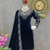 SHREE HARI SR 1477 C READYMADE VELVET SUITS