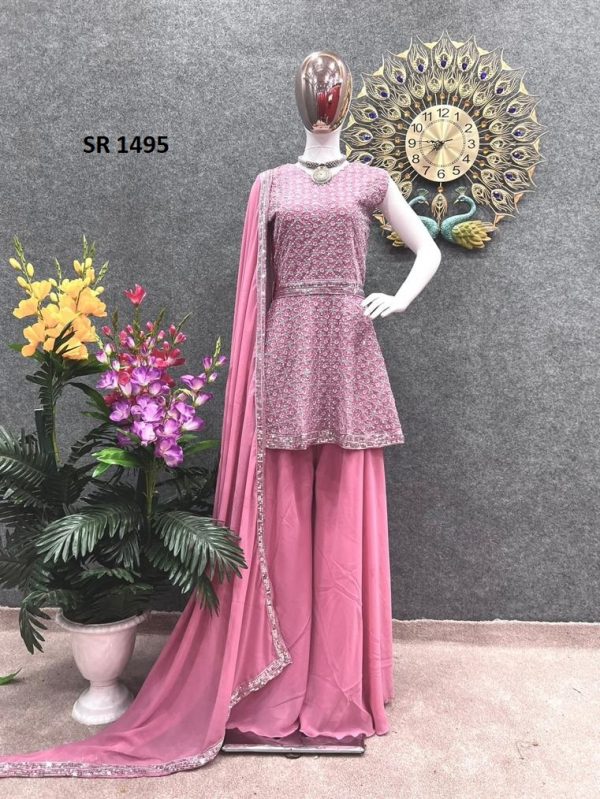 SHREE HARI SR 1495 READYMADE TOP PLAZZO