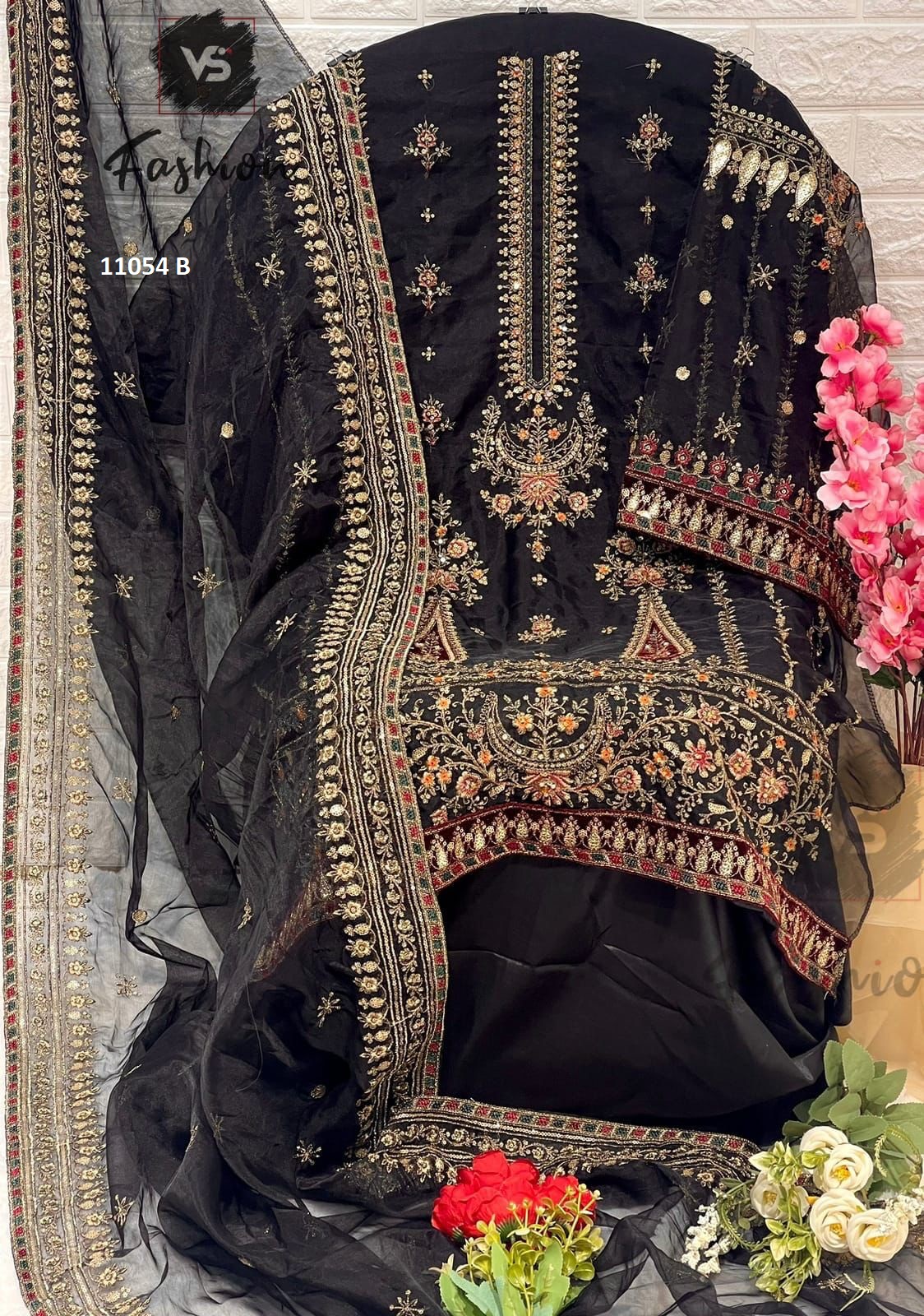 VS FASHION 11054 B PAKISTANI SUITS INDIA
