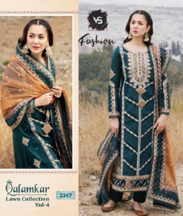 VS FASHION 2247 QALAMKAR VOL 4 PAKISTANI SUITS